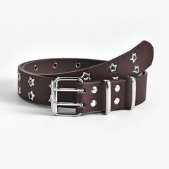 Star Eyelet Belt For Women Men Unisex Party Belt