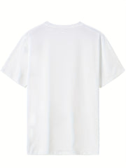 Motorcycle Print Men's Graphic Crew Neck T shirt Casual Comfy Tees