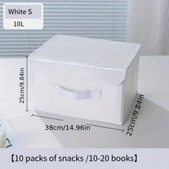 1 Pc Storage Box Lightweight Organizer With Cover Clothes Container