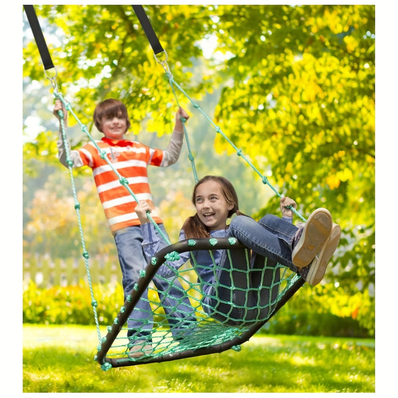 Tree Swing Hanging Kit 2100lbs Easy Install Straps & Snap Hooks