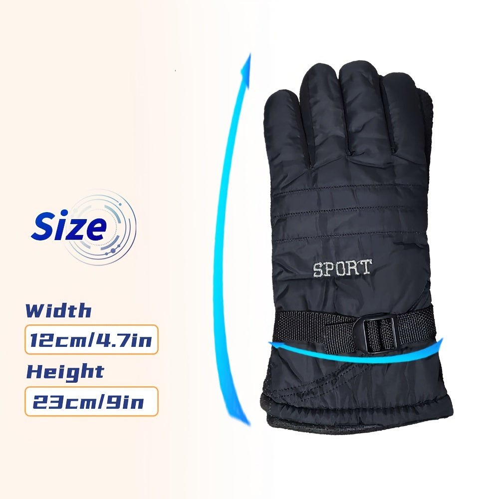Winter Fleece Lined Waterproof Touch Screen Gloves
