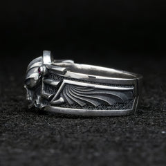 Men's Punk Style Skull Zirconia Ring Jewelry Gift