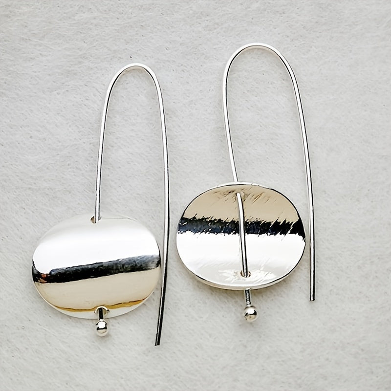 Vintage Drop Earrings 925 Silver Plated for Women