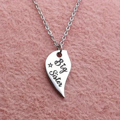 Stainless Steel Love Mother & Daughter Necklace Set