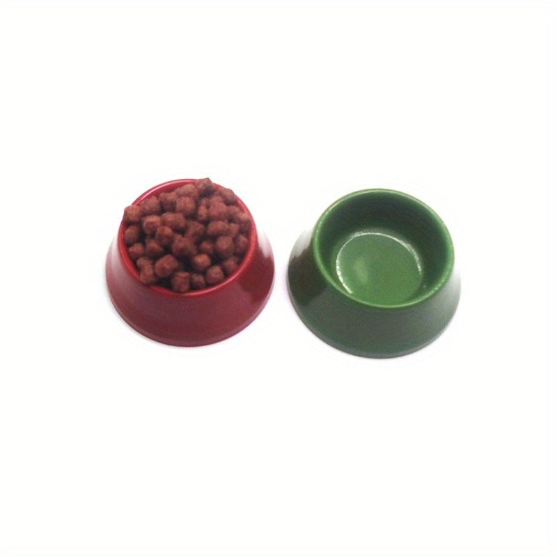 1:12 Dollhouse Accessories Cat & Dog Food Bowls Model Scene