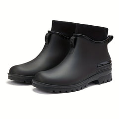 Winter Thickened Warm Short Boots Waterproof Working Rain Boots