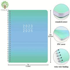 Trees 1pc Monthly Planner Notebook 22 86 17 78 Cm 56 Sheets