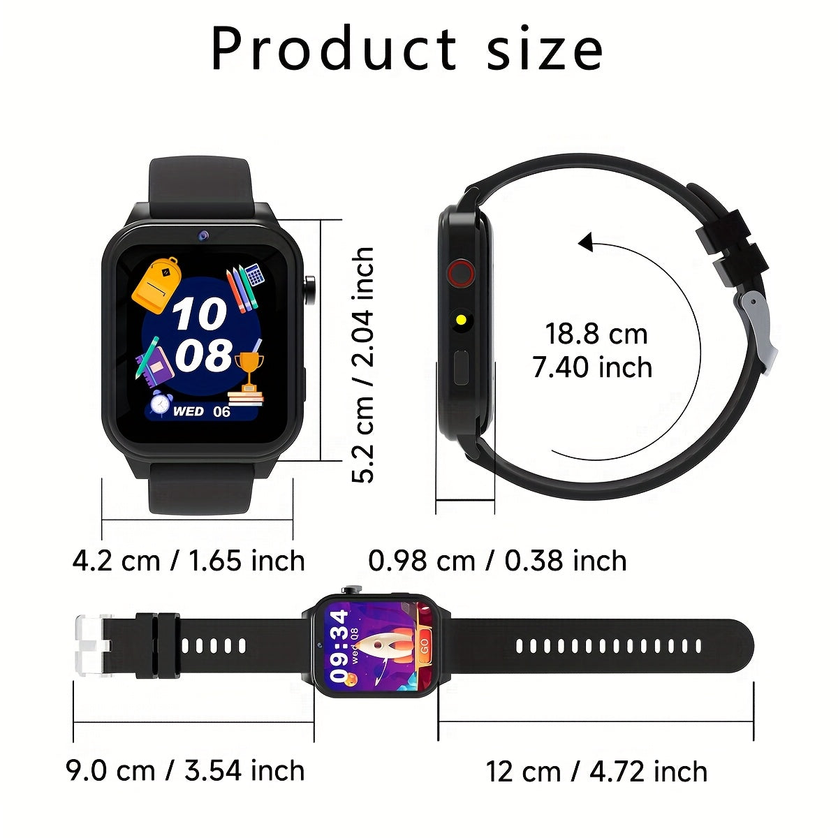 Youth Smartwatch with 18 Games Camera Music Player