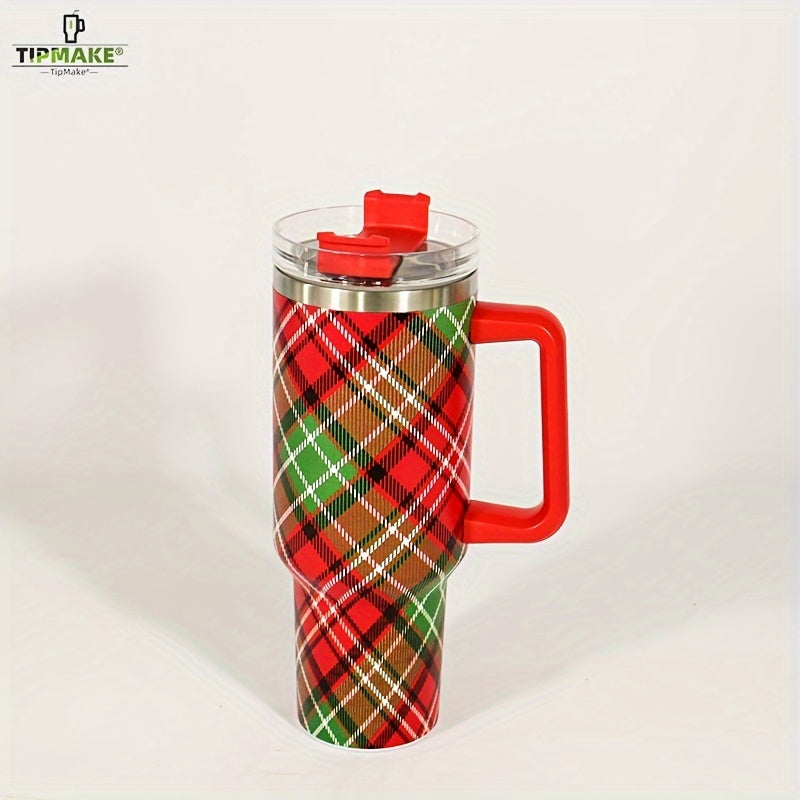 40 Oz Stainless Steel Spot Pattern Water Bottle for Outdoor Sports