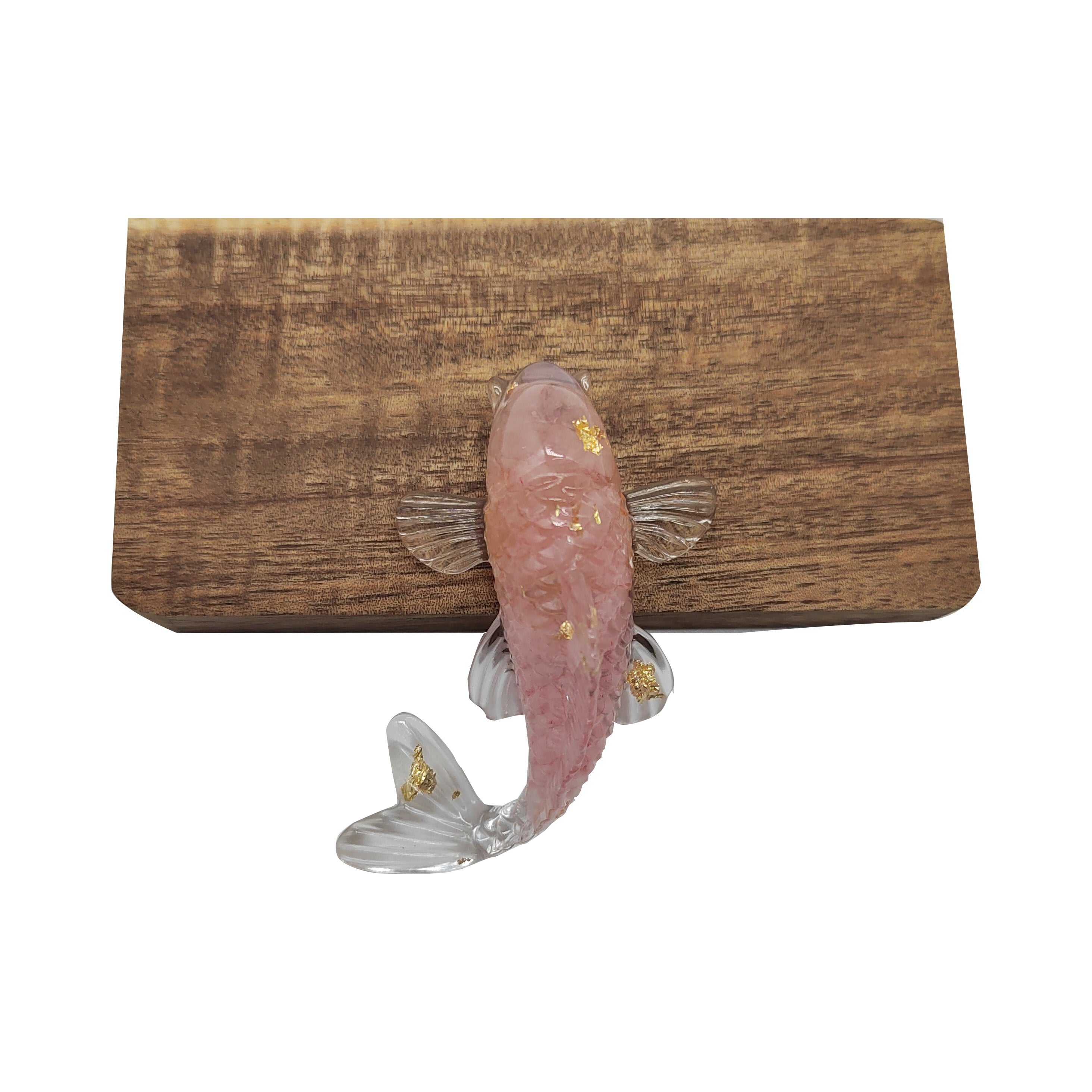Crystal Stone Gravel Goldfish Shape Small Jewelry Gift