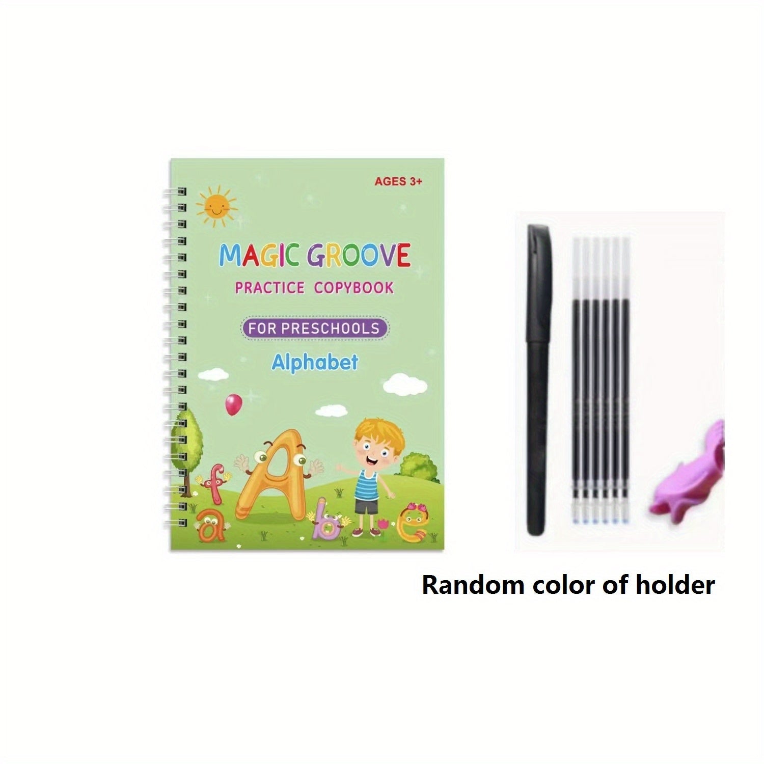 Reusable Handwriting Workbook for Kids - Alphabet & Writing Practice Book