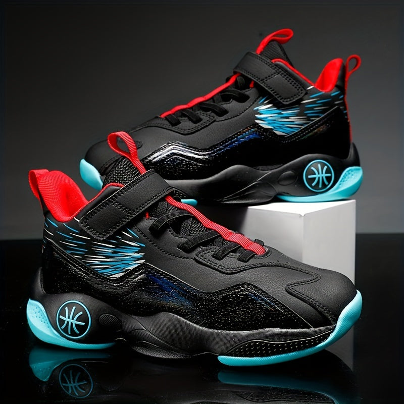 Breathable Boys Basketball Shoes, Non Slip Training Sneakers