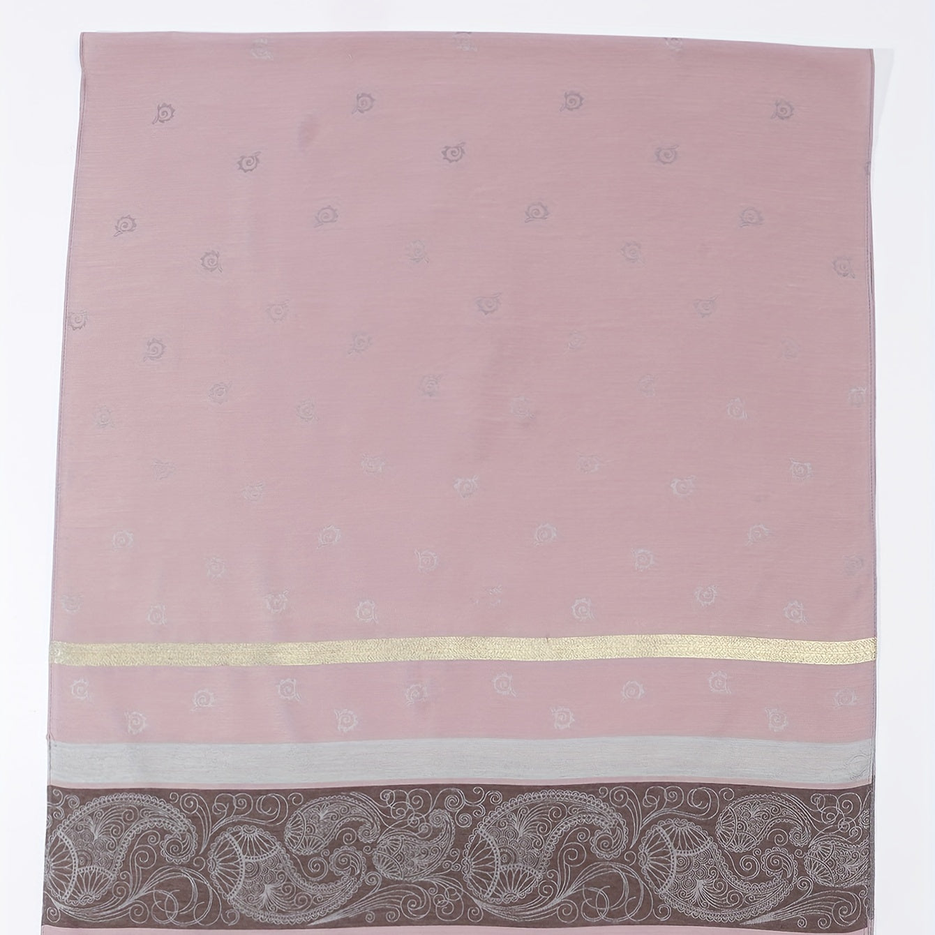 Paisley Pattern Scarf Shawl Wrap Casual Polyester Head Wrap For Daily Decoration