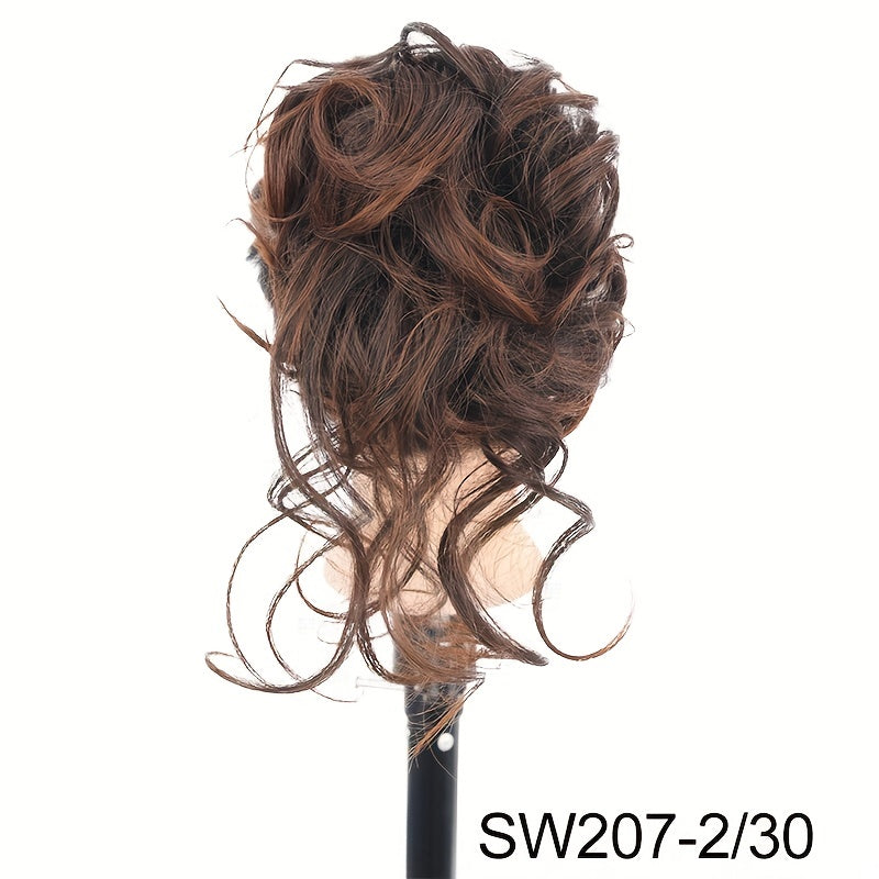 Synthetic Curly Hairpiece Hair Claw Wig Bun Hair Claw Chignon Shark Cla