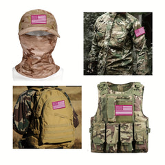 American Flag Hook And Loop Patch for Backpack Clothes