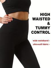 Fleece Lined Leggings Women High Waisted Tummy Control Yoga Pants