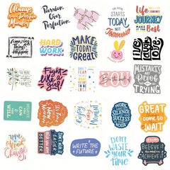 50pcs Motivational Stickers For Adults Inspirational Water Bottle Stickers