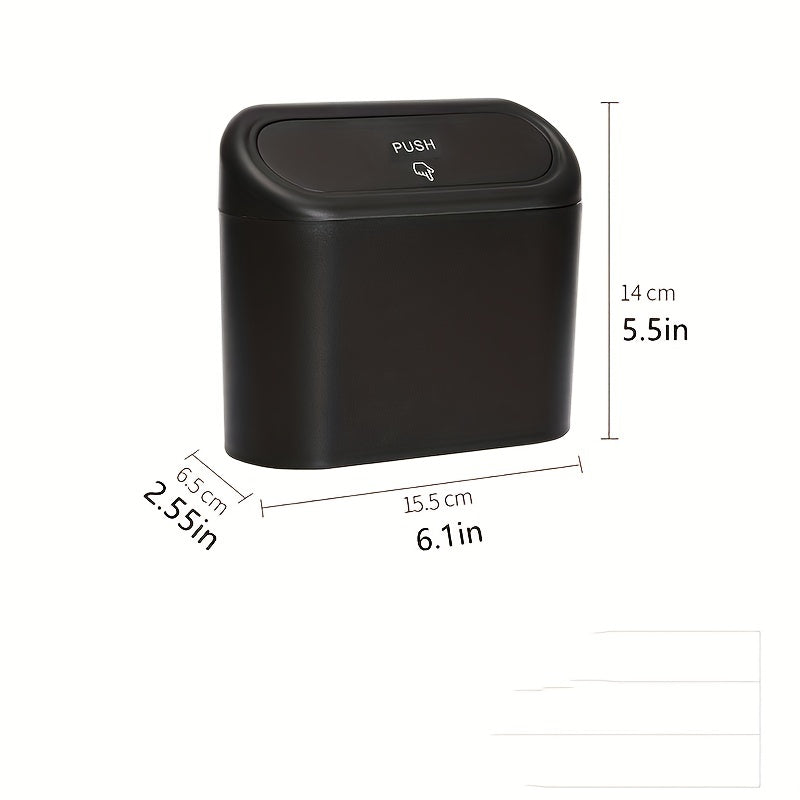 Mini Car Trash Can Storage Box Multiuse for Office Kitchen Home Stylish