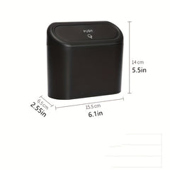 Mini Car Trash Can Storage Box Multiuse for Office Kitchen Home Stylish