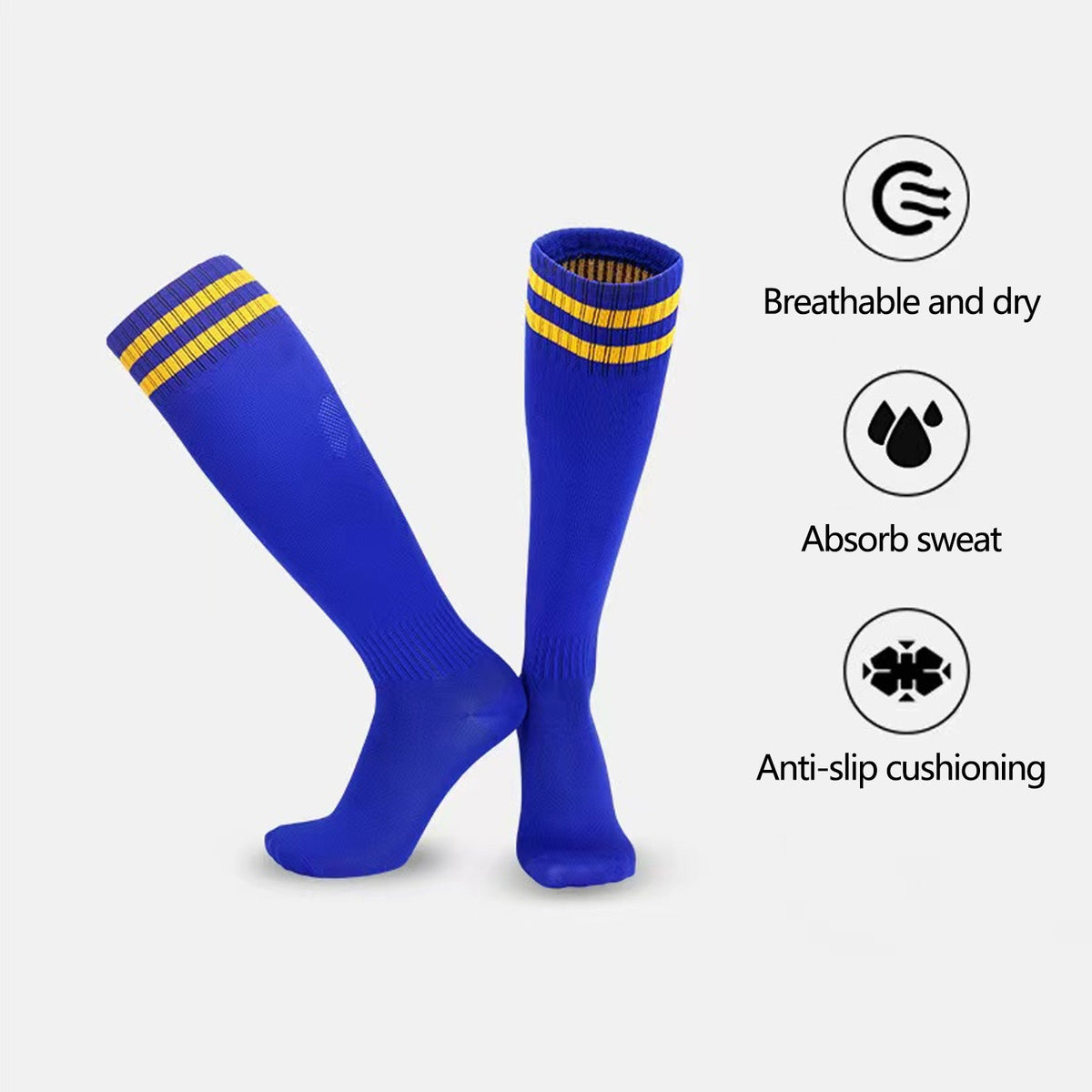 Unisex Thin Football Socks One Size 6-10