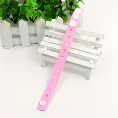 6pcs Silicone Adjustable Bracelet Jewelry Holiday Party Gift Accessories