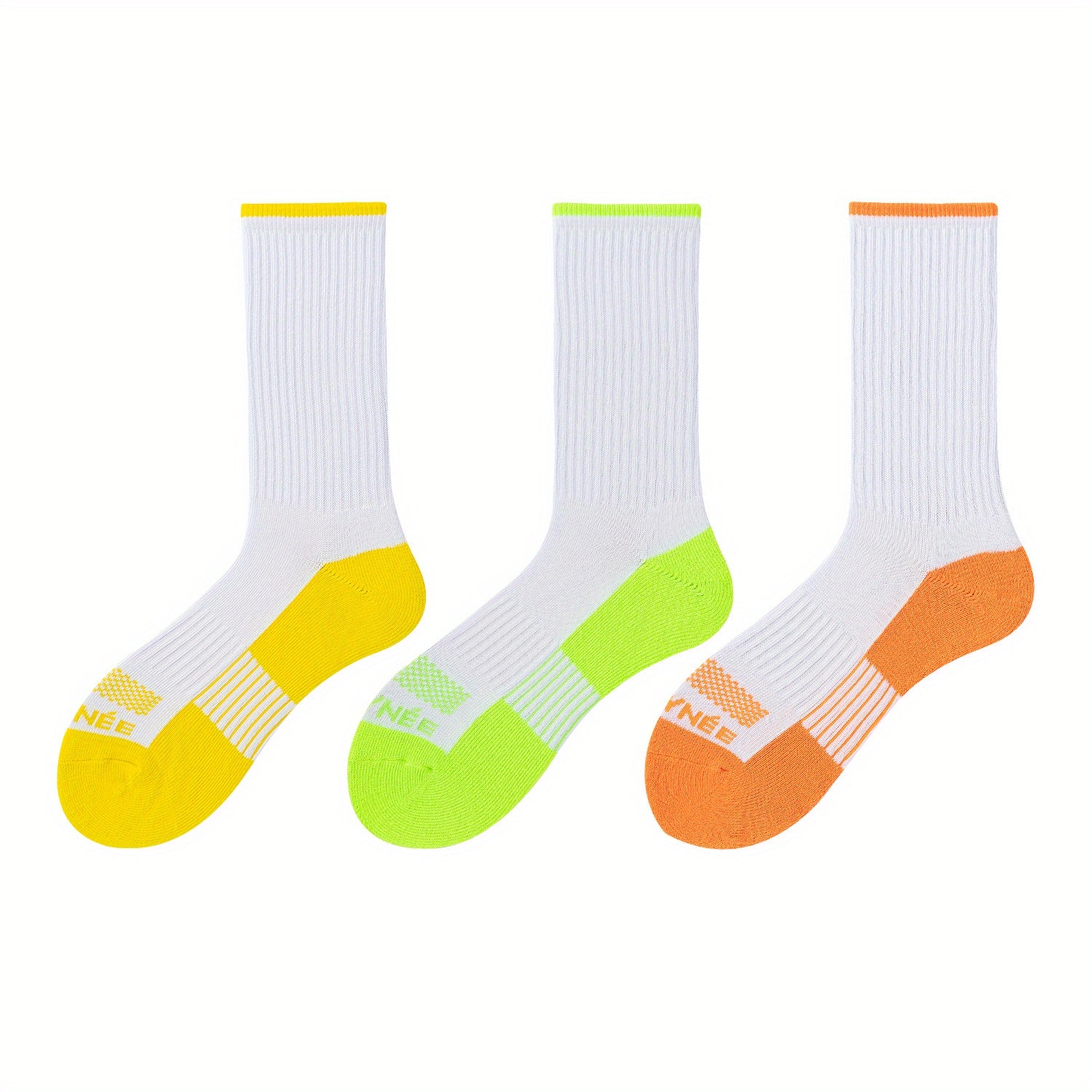 Colorblock Sports Socks Breathable Mid Tube Women's Stockings