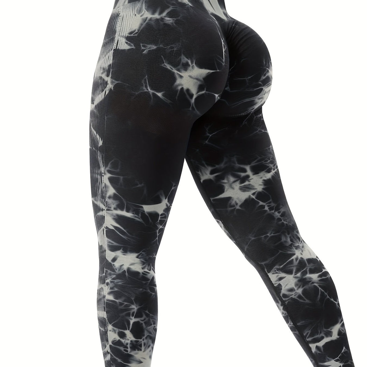 Tie Dye Seamless Leggings High Waist Yoga Pants Scrunch Butt Lifting Tights