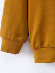 Excavator Boys Sweatshirt Little Dirt Never Hurt Long Sleeve Top