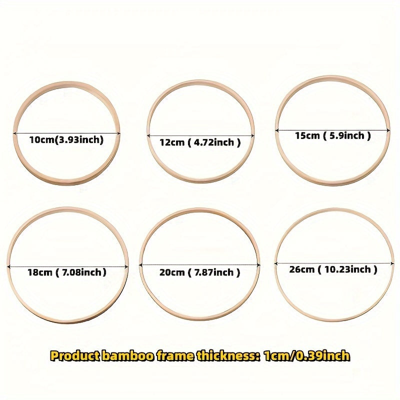 Wooden DIY Catcher Embroidery Hoop Craft Circle Ring Hanging Wedding Decor