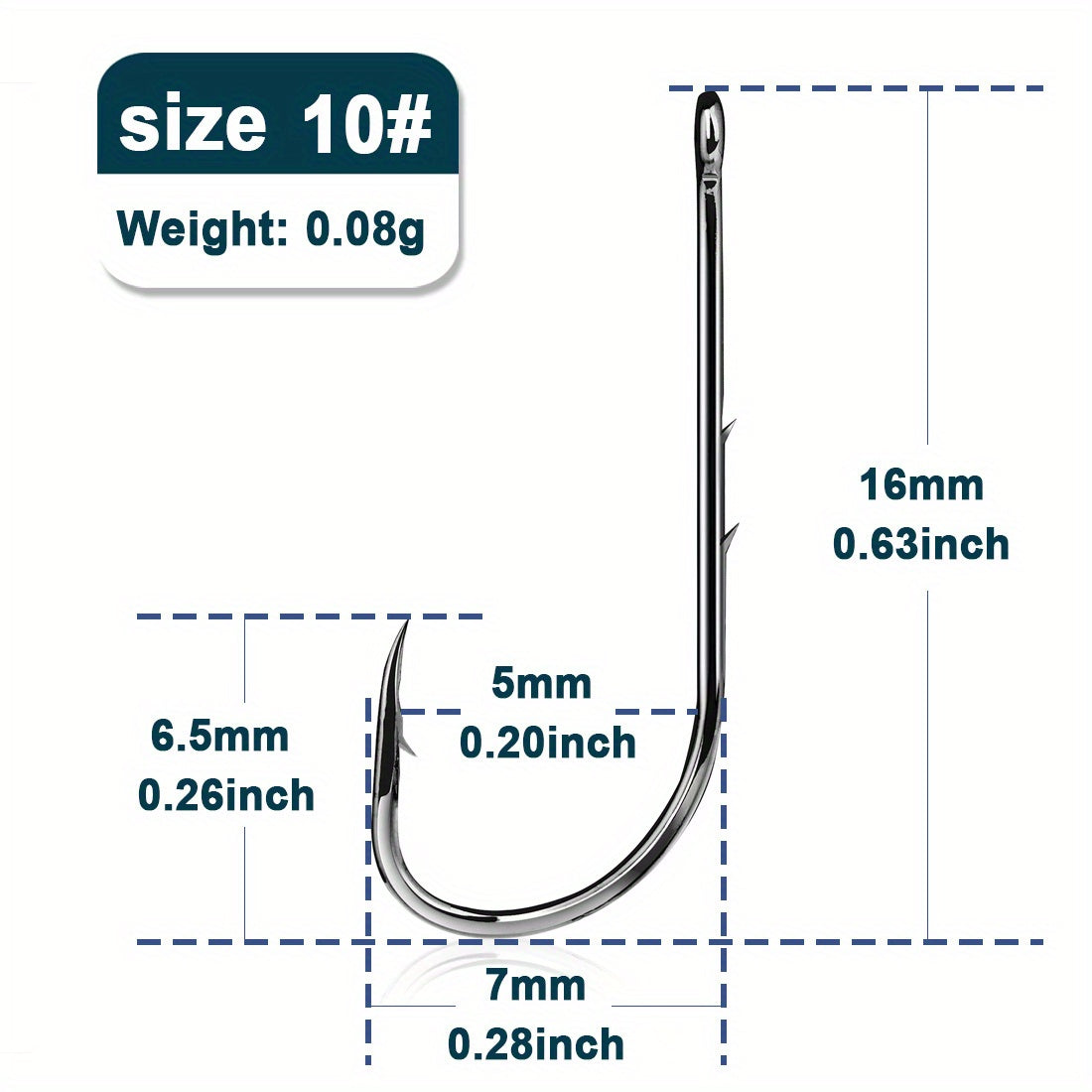 50pcs Bait Holder Hooks High Carbon Steel Corrosion Resistant
