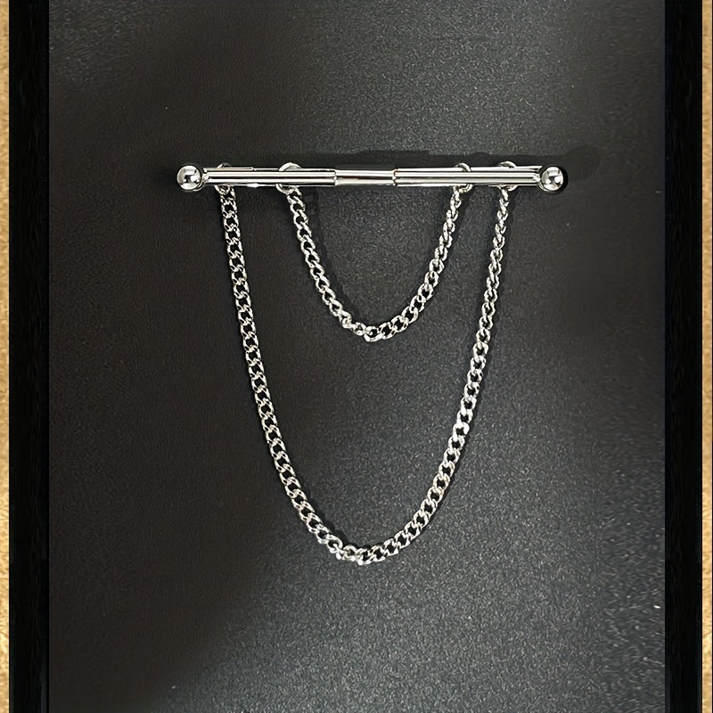 Chain Tassel Collar Suit Buckle Collar Clip Collar Pin Men's Jewelry