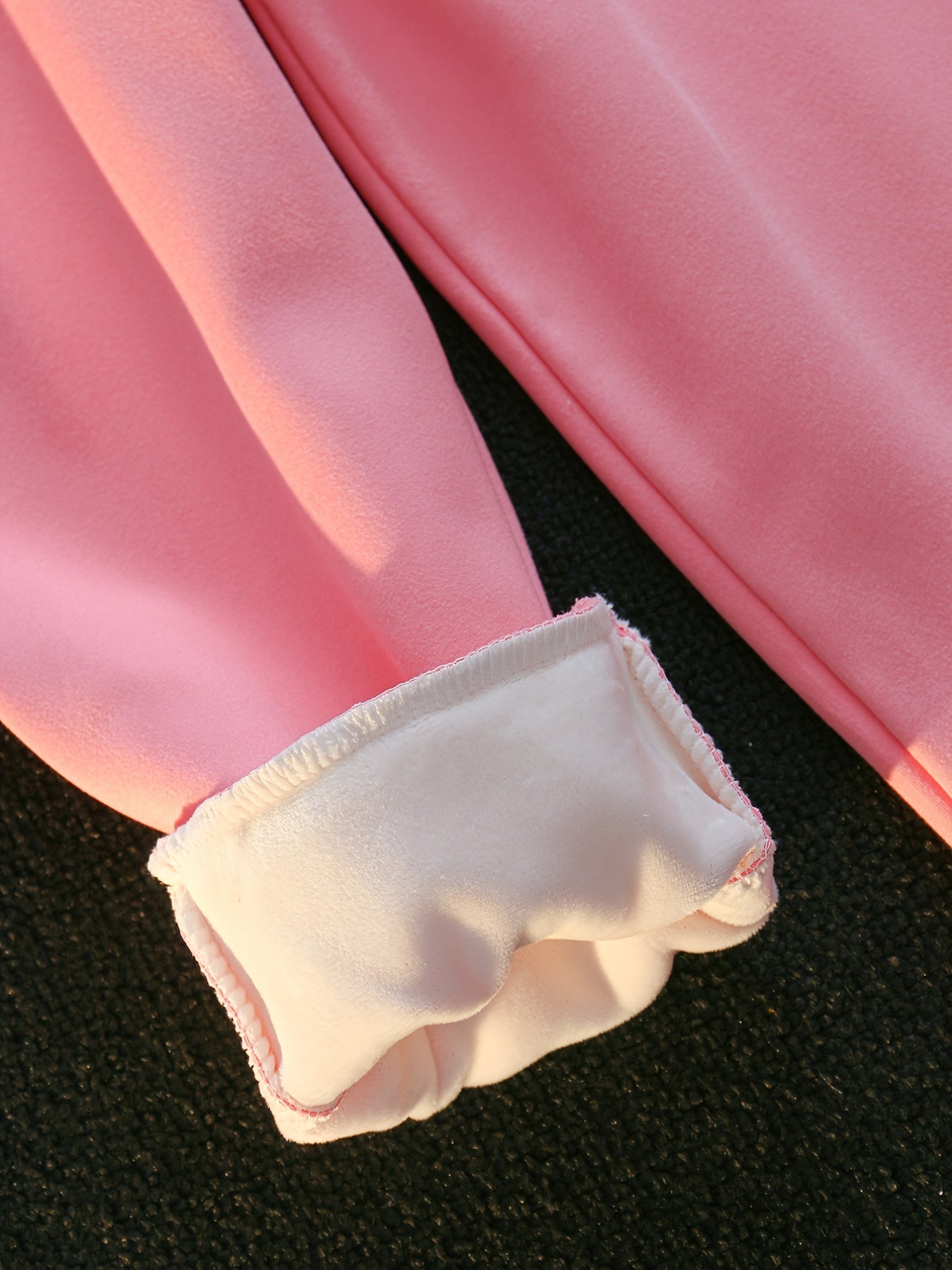 Girls Fleece Warm Sweatpants Elastic Waist Bear Print