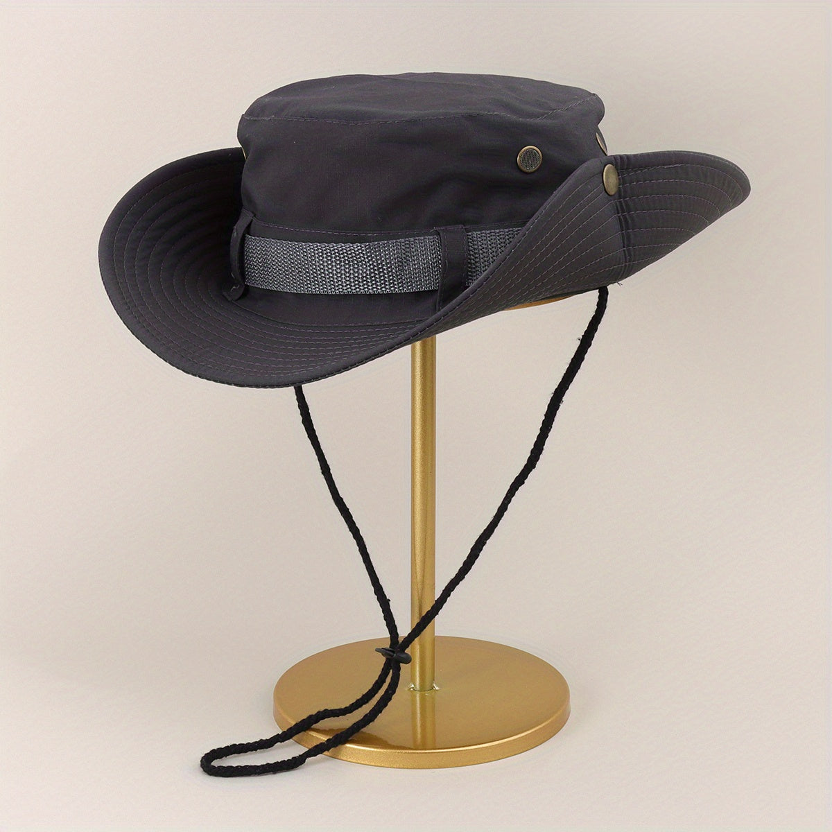 Drawstring Bucket Hat Outdoor Camping Mountaineering Hat