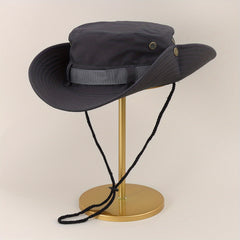 Drawstring Bucket Hat Outdoor Camping Mountaineering Hat