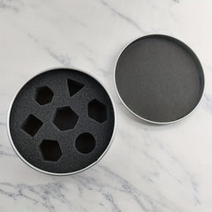 1pc Round Metal Dice Box - Silver Metal Dice Box for Storing Dice