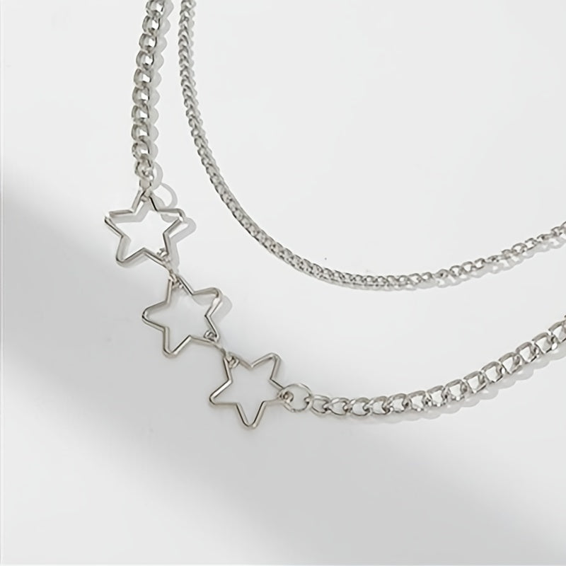 Men's Pentagram Double Layered Pants Chain
