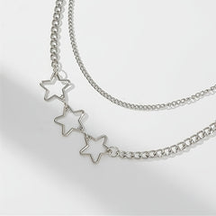 Men's Pentagram Double Layered Pants Chain