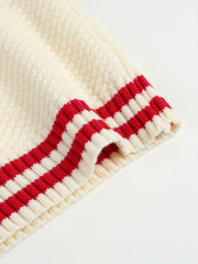 Toddler's Striped V Neck Sweater Baby's Stylish Sleeveless Vest