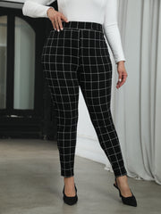  High Rise Skinny Trousers