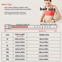 Leather Belt Solid Oval Pin Buckle Belt For Women Men Casual Pants Jeans Belts