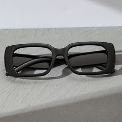 Minimalist Square Frame Clear Lens Glasses Decorative Anti Light Eyewear