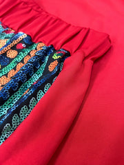  Geo Print Straight Leg Pants