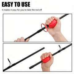 Rubber Fishing Rod Wrap Clip