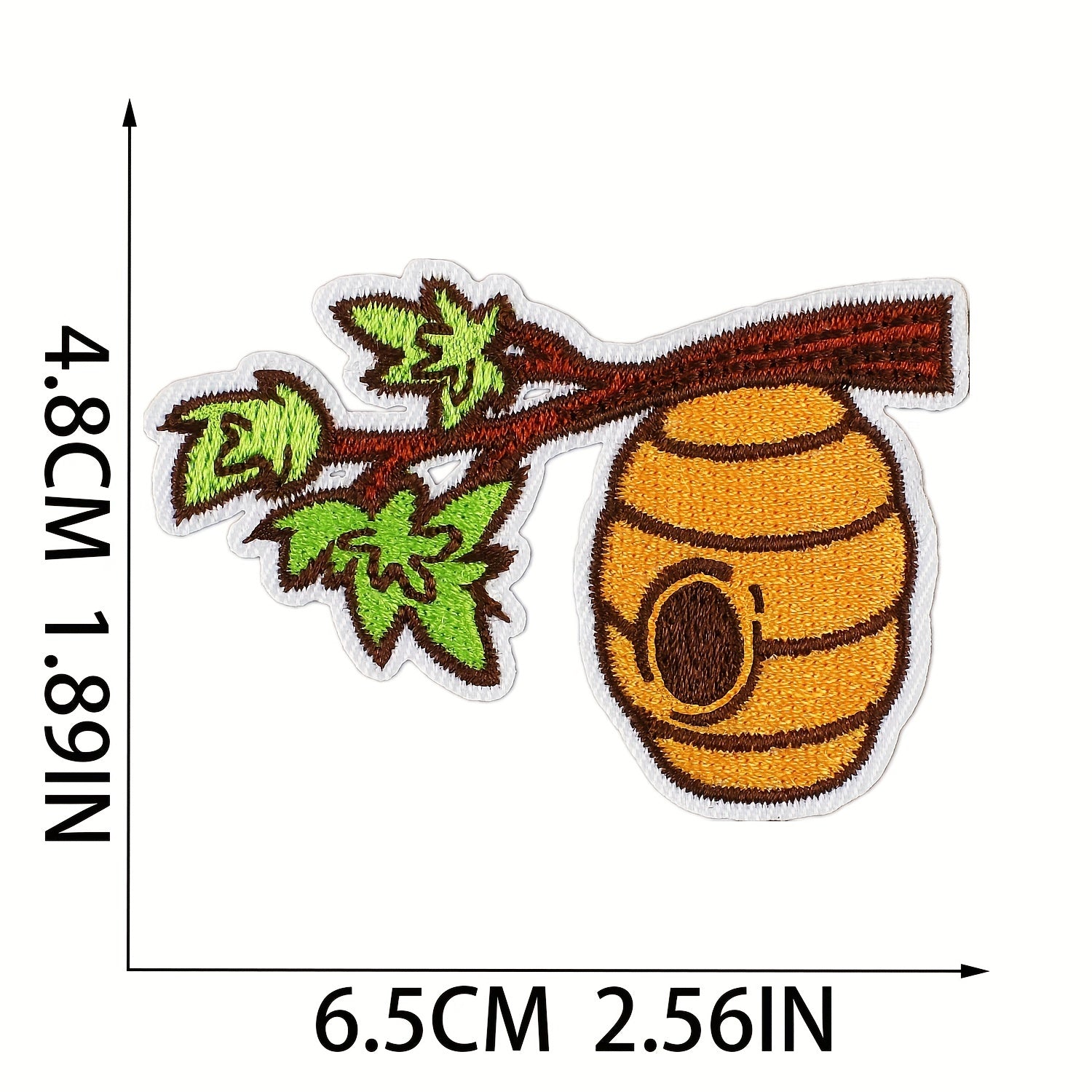 8pcs Cartoon Bee Sunflower Embroidered Patches Iron On Sew On Applique Patch DIY