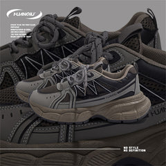 HUANQIU Women's Chunky Sneakers Height Increased Dad Shoes Comfy & Retro Style
