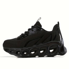 Women's Flame Pattern Athletic Running Shoes Knit Mesh Sneakers