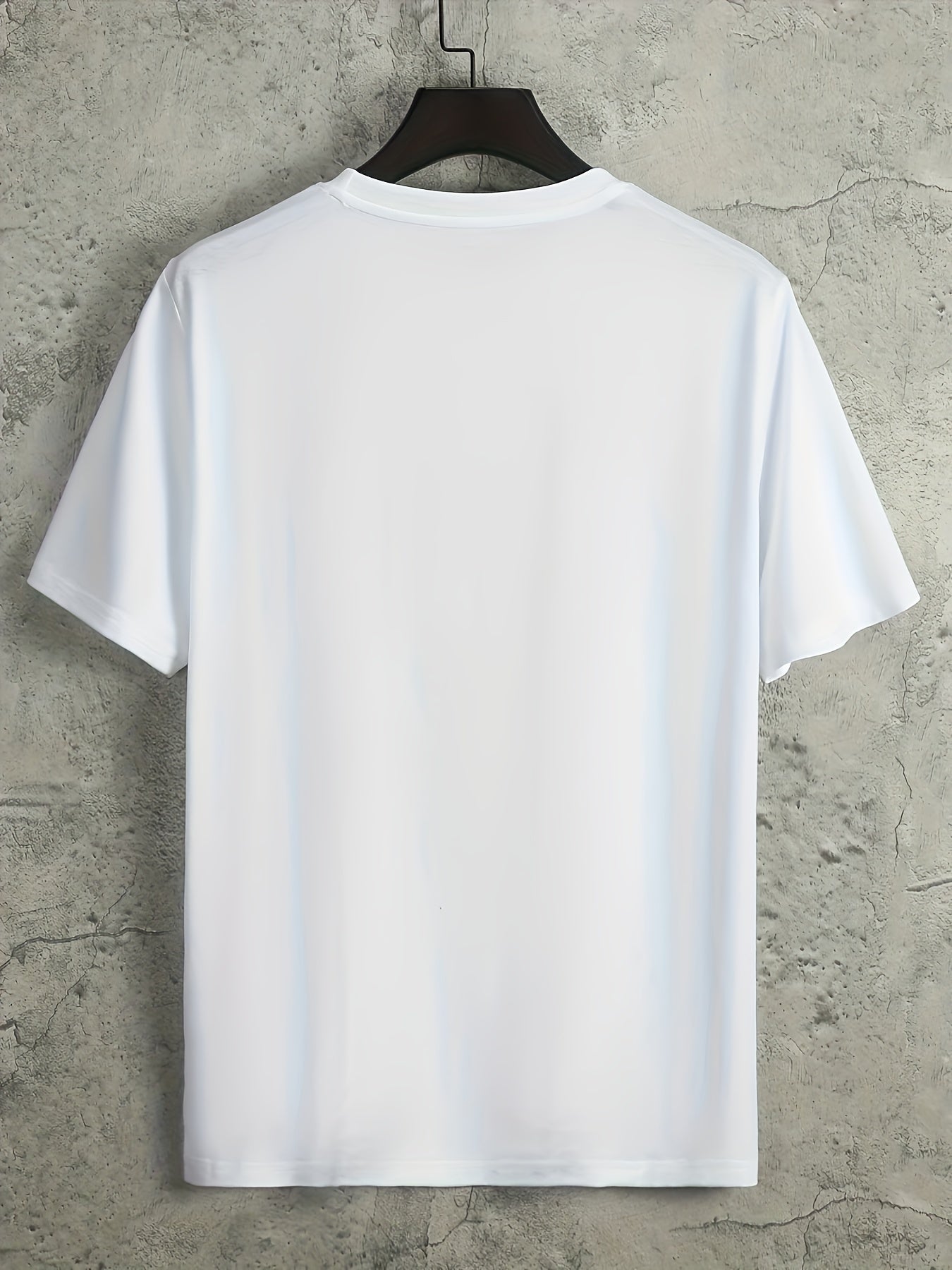 Casual Faith Print Men's Round Neck T-Shirt for Running