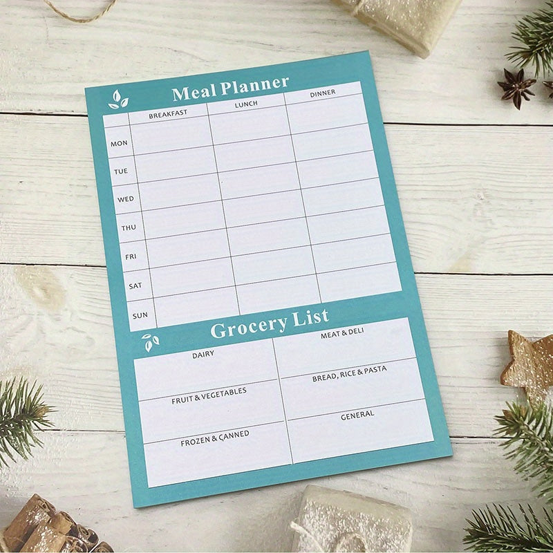 Home Advantage Weekly Meal Planner & Grocery List Notepad