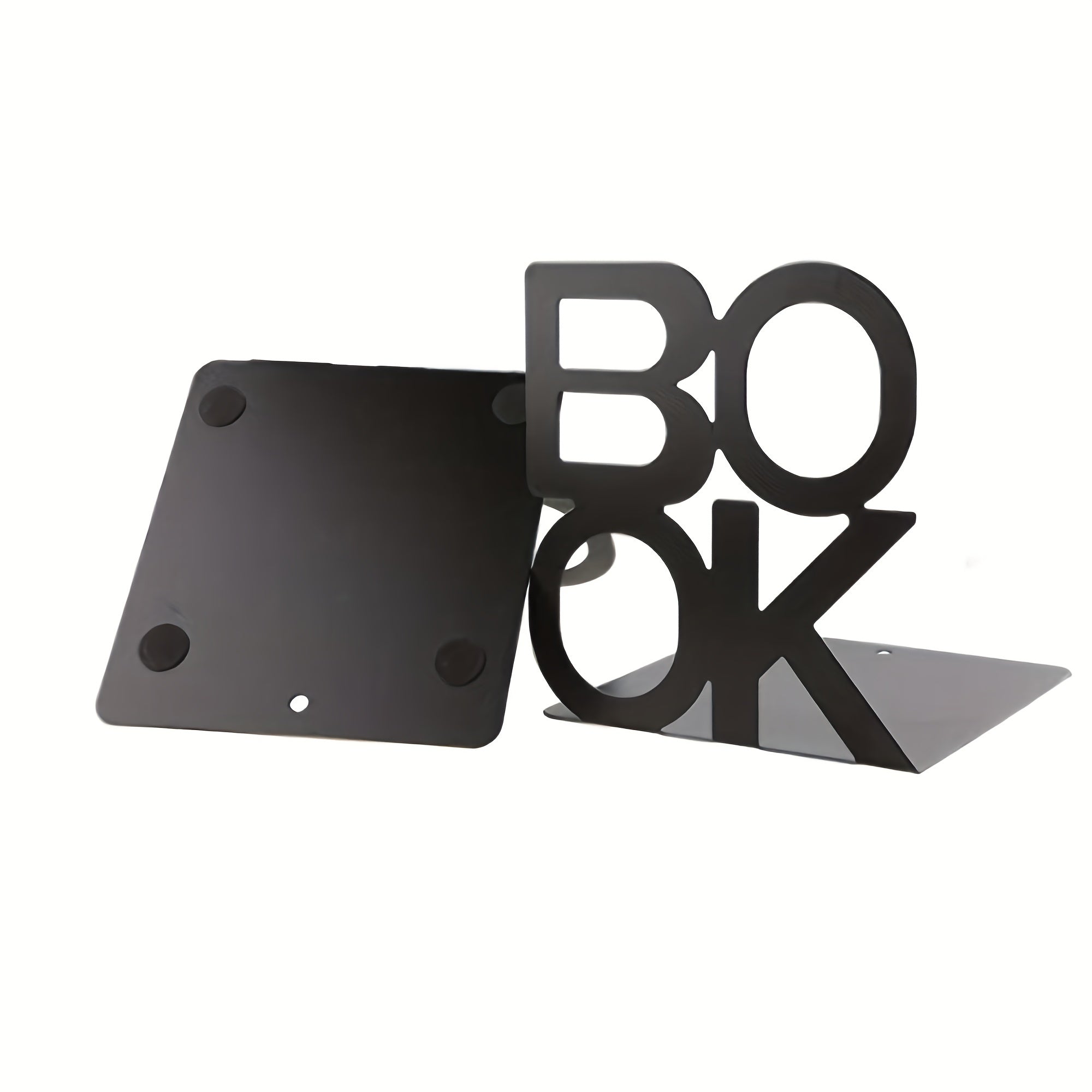 Iron Book Stand Support Non Slip Rack Shelf Holder