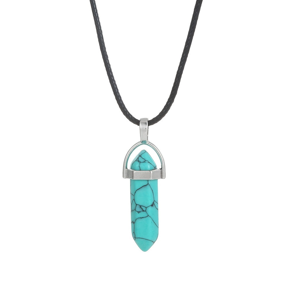 Natural Stone Energy Collar Necklace